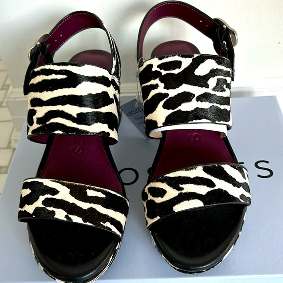 Purple Zebra-Print Slingbacks main image 1